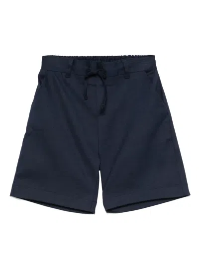 Paolo Pecora Twill-weave Shorts In 蓝色