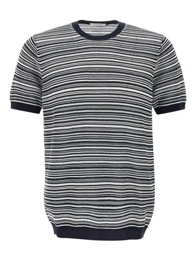 Paolo Pecora Two-tone T-shirt In Black