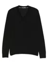 Paolo Pecora Silk-blend Jumper In Black