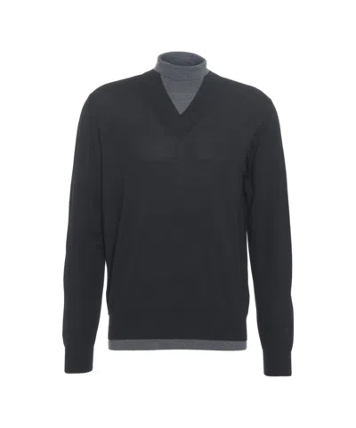 PAOLO PECORA V-NECK KNIT SWEATER