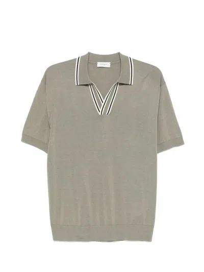 Paolo Pecora V-neck Trim T-shirt In Green