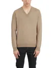 Paolo Pecora V-neck Sweater In Silk And Cotton