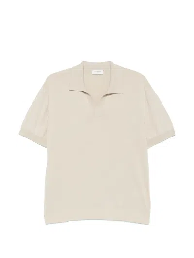 Paolo Pecora V-neck T-shirt In Neutral