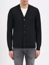 Paolo Pecora Virgin Wool Cardigan In Blue
