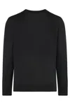 Paolo Pecora Black Sweatshirt With Classic Crew Neckline In Black