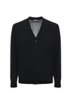 Paolo Pecora Black Cardigan In Black