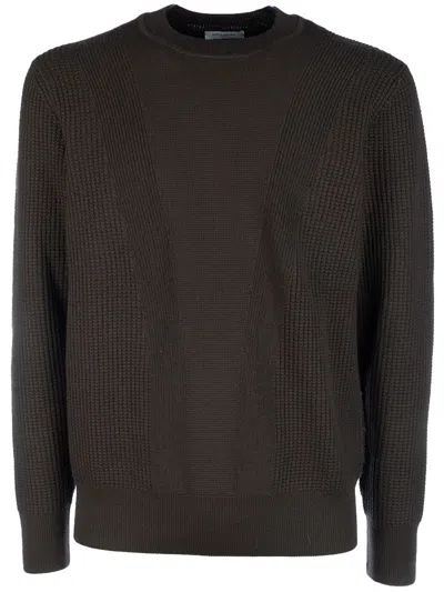 Paolo Pecora Virgin Wool Jumper In Brown