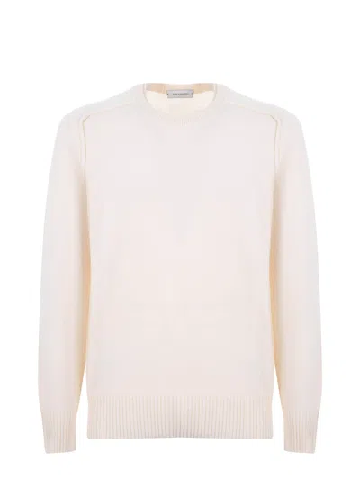 Paolo Pecora Virgin Wool Sweater In Neutral