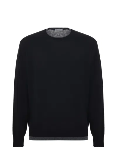 Paolo Pecora Virgin Wool Sweater In Black