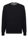 Paolo Pecora Virgin Wool Sweater In Black