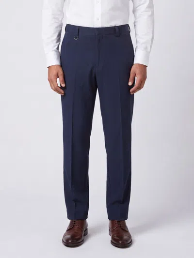 Paolo Pecora Virgin Wool Trousers In Blue