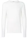 Paolo Pecora White Crewneck Sweater In White