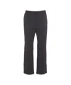 Paolo Pecora Wide-leg Joggers With Elastic Waistband And Drawstring In Black