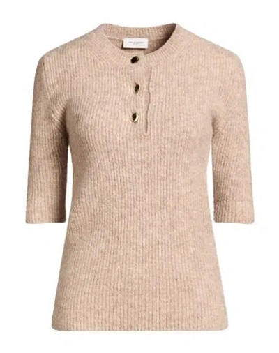 Paolo Pecora Woman Sweater Beige Size 6 Alpaca Wool, Merino Wool, Polyamide, Elastane In Neutral