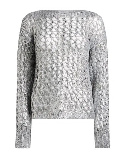 Paolo Pecora Woman Sweater Grey Size 4 Acrylic, Wool, Alpaca Wool, Viscose In Gray