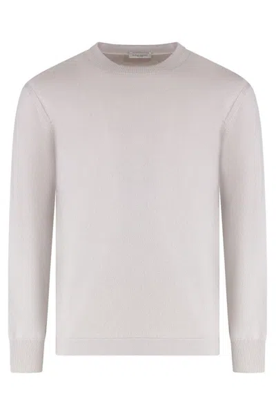 Paolo Pecora Wool And Cashmere Sweater In Beige