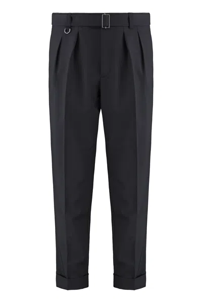 PAOLO PECORA WOOL BLEND TROUSERS