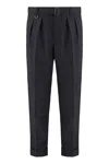Paolo Pecora Slim Fit Chino Trousers In Black