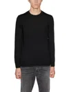 Paolo Pecora Black Fine Knit Sweater In Black