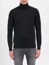 Paolo Pecora Wool Turtleneck Sweater In Black