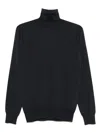 Paolo Pecora Wool Turtleneck Sweater In Gray