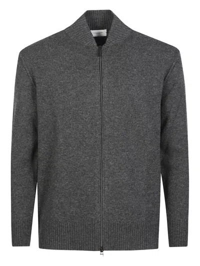 Paolo Pecora Zip Cardigan In Gray