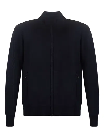 Paolo Pecora Zip-fastening Sweater In Blue