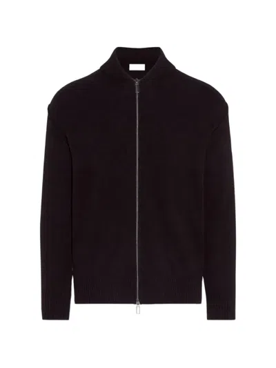 Paolo Pecora Zip-up Cardigan In Brown