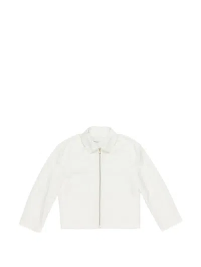 Paolo Pecora Kids' Zip-up Jacket In White