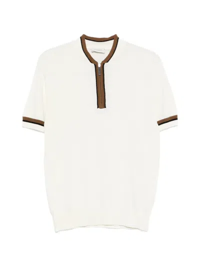 Paolo Pecora Zip-up T-shirt In White