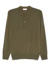 Paolo Pecora Green Long-sleeved Sweater In Green