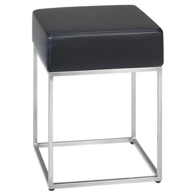 Pre-owned Paolo Piva De Sede Ds-218/05 Stool In Black Leather Upholstery By