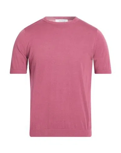 Paolo Ragazzini Man Sweater Antique Rose Size Xxl Cotton In Pink