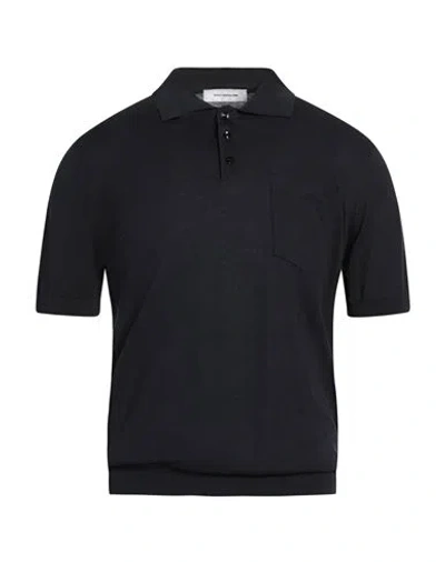 Paolo Ragazzini Man Sweater Black Size 40 Cotton, Silk