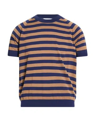 Paolo Ragazzini Man Sweater Brown Size 36 Cotton