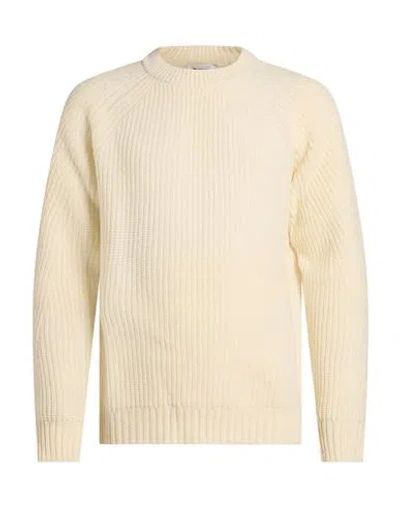 Paolo Ragazzini Man Sweater Cream Size Xxl Wool In Yellow