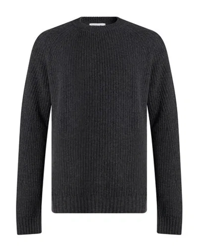 Paolo Ragazzini Man Sweater Grey Size Xxl Wool In Black