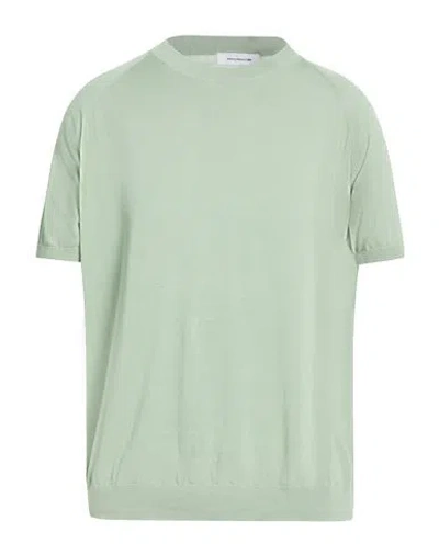 Paolo Ragazzini Man Sweater Light Green Size 42 Cotton