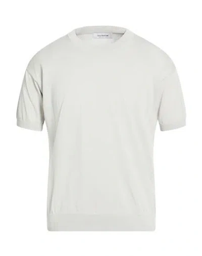 Paolo Ragazzini Man Sweater Light Grey Size 44 Cotton In White