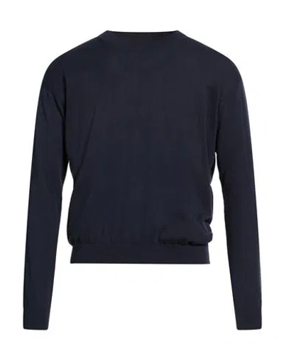 Paolo Ragazzini Man Sweater Midnight Blue Size 36 Cotton