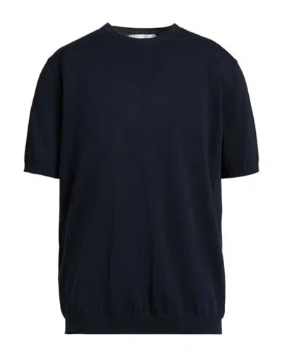 Paolo Ragazzini Man Sweater Midnight Blue Size 3xl Cotton