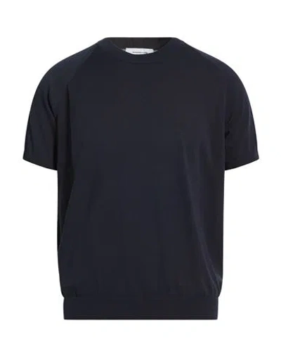 Paolo Ragazzini Man Sweater Midnight Blue Size 42 Cotton