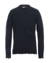 Paolo Ragazzini Man Sweater Midnight Blue Size 42 Wool In Blue