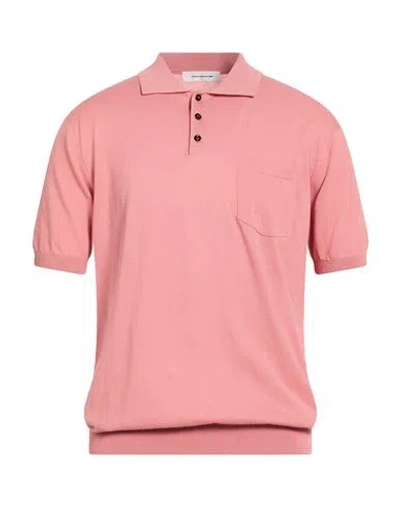 Paolo Ragazzini Man Sweater Salmon Pink Size 42 Cotton, Silk