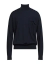 Paolo Ragazzini Man Turtleneck Midnight Blue Size 40 Wool