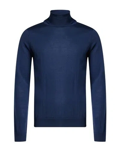 Paolo Ragazzini Man Turtleneck Navy Size 38 Wool