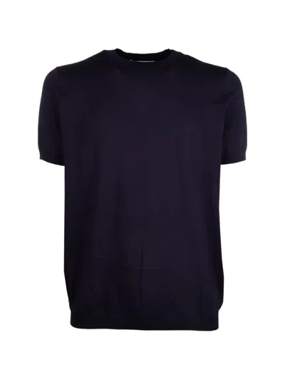 Paolo Ragazzini Short-sleeved Sweater In Blue