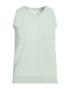 Paolo Ragazzini Woman Top Sage Green Size 4 Viscose, Polyamide