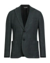 Paoloni Man Blazer Dark Green Size 42 Wool, Polyester, Polyamide In Green