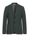 Paoloni Man Blazer Green Size 44 Wool In Green